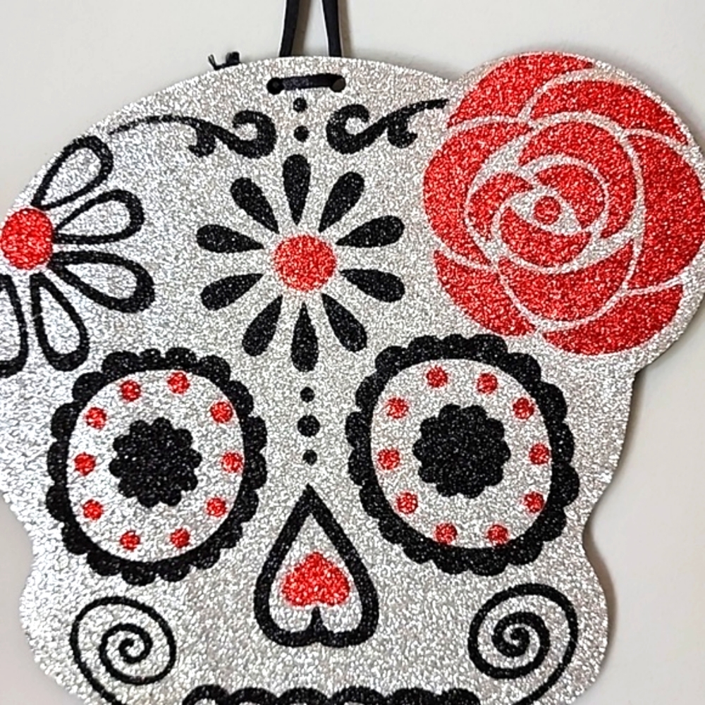 Day of the dead glitter sign. New no tag - Picture 2 of 4